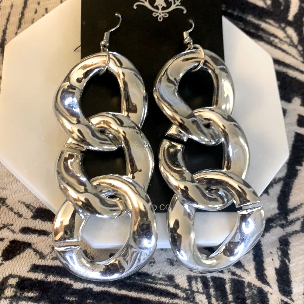 ✨Link Chain Silver earrings✨